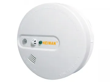 Wired Interconnected Photoelectric Smoke and Heat Detector