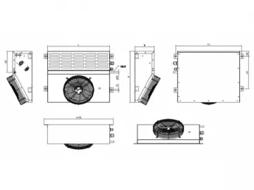 Split Wall-Mounted Crane Cab Air Conditioning Unit