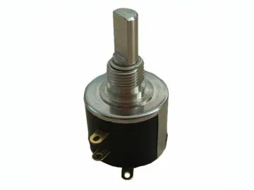 22mm Diameter Multi Turn Wire Wound Potentiometer, WXD534 Series