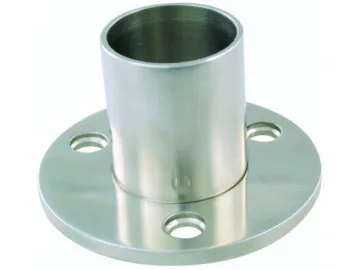 Stainless Steel Handrail Round Base Plate With Three Holes