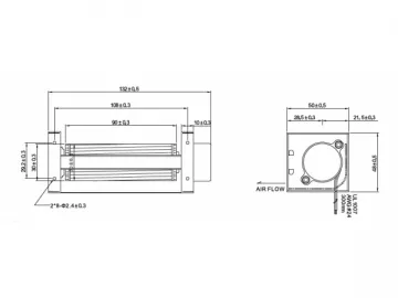 φ30×90mm Cross Flow Fan