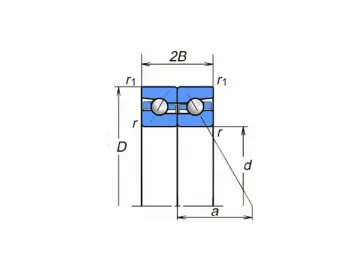 Angular Contact Thrust Ball Bearing with Ceramic Ball, BTR Series