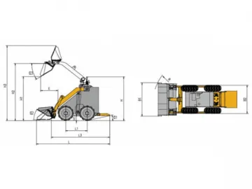 YD280 Mini Skid Steer