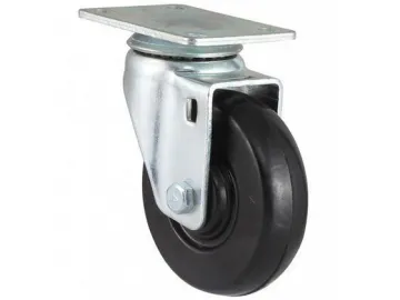 40~105kg Soft Rubber Wheel Swivel Caster