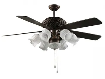 CT56503 56 Inch 5 Wooden Blade Ceiling Fan