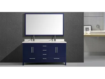 M6502 Large Size Free Standing Bathroom Vanity with Framed Mirror