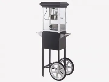 Stainless Steel Pot Popcorn Machine with Cart