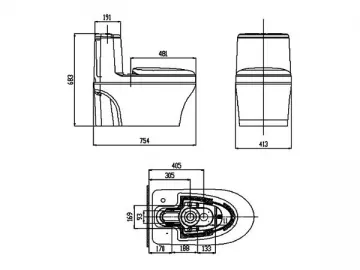 Plastic Toilet