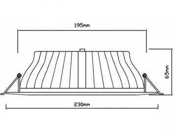 DL52 20W 28W 38W LED Downlight