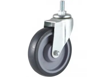 60~100kg High Strength Rubber Wheel Swivel Caster