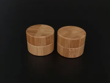 5g~50g Plastic Jar, PP Lined Bamboo Jar