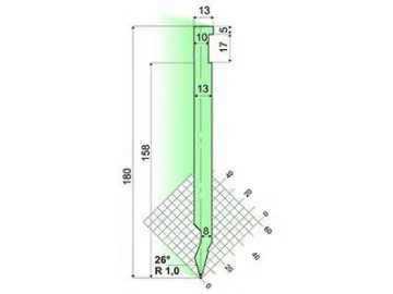 26° Punches/top-tools, Amada Press Brake Tooling