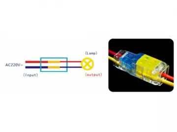 Wire-to-Wire Connector (Unequal Diameter 2 Wires to 2 Wires)