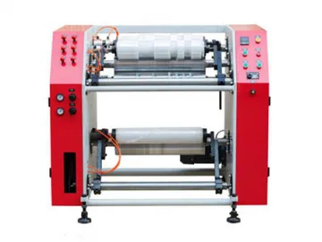 Semi-automatic Stretch Film Slitter Rewinder