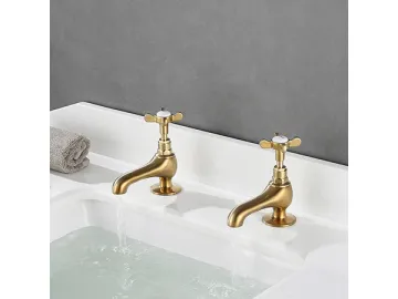 Classic British Style Double Cross Handle Pillar Tap  SW-BT001