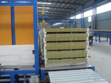 PU and Rockwool (Mineral Wool) Sandwich Panel Production Line