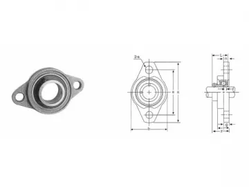 KFL000 Zinc Alloy Pillow Block Bearing