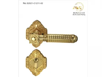 S2021-C1211-02 Brass Handle Door Lock