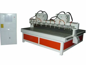 SD-1818 CNC Router with 10 heads for two columns