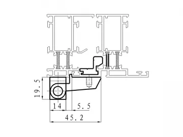 Louver Window Hinge