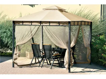 10' x 10' Soft Top Gazebo with Double Rooftop