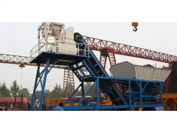 Mobile Concrete Batching Plant HZS35