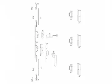 Aluminum Swing Door Fitting