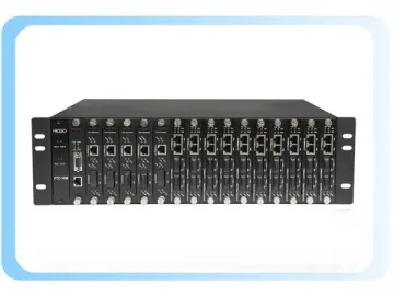 FTC-16M 16-Slot Media Converter Rack