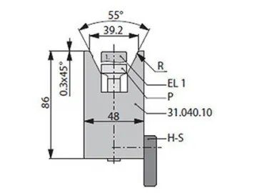 60° Dies, H=86mm, Amada Press Brake Tooling