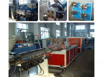 PVC, PP, PE, PC, ABS Small Profile Extrusion Line