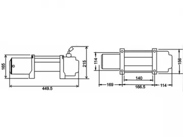 5000lb Off-Road Vehicle Winch