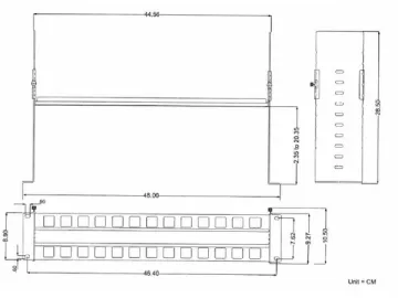 Adjustable DIN Rail 19 Inch Rack Mount Kit