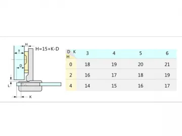 C17 Slide On Glass Mini Hinge