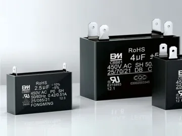 CBB61 Air Conditioner Capacitor (With Quick Connection Terminals)