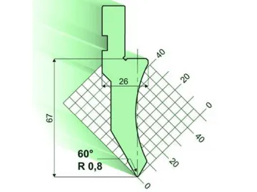 60°Punches/top-tools, Amada Press Brake Tooling