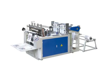 Computer Controlled T-Shirt Bag Making Machine with Hot Sealing &amp; Hot Cutting (220pcs/min×2)