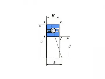 Angular Contact Ball Bearing with Ceramic Ball, BNR Series