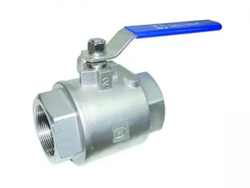 2PC Screwed Ball Valve