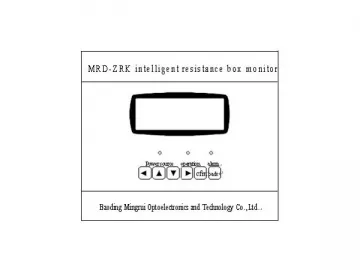 MRD-ZRK Monitoring Device for Neutral Grounding Resistor