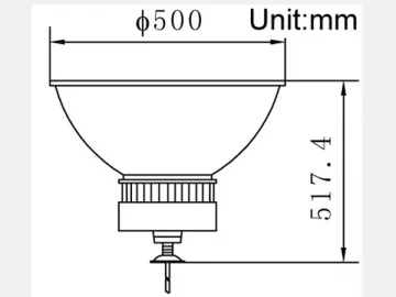 60W LED High Bay Light