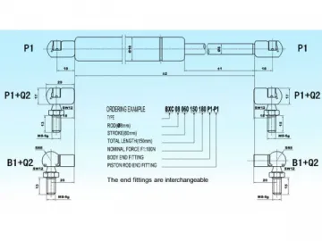 BXC 8/18 Swift and Sure Gas Spring