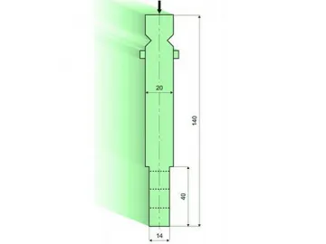 Holder for radius-tools and radius-tools R 7-50, Amada Press Brake Tooling