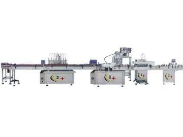 Bottle Unscrambling, Filling, Capping, Aluminum Foil Sealing, Labeling Machine