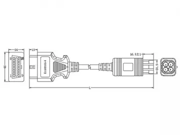 Econtrols 4-Pin Cable