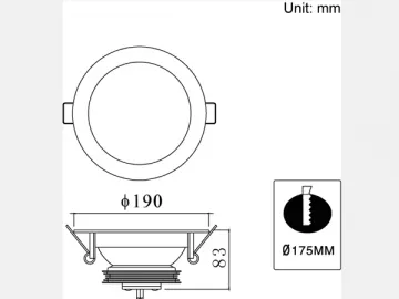 15W LED Down Light