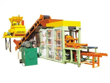 QT4-15A Fully-Automatic Concrete Block Production Line