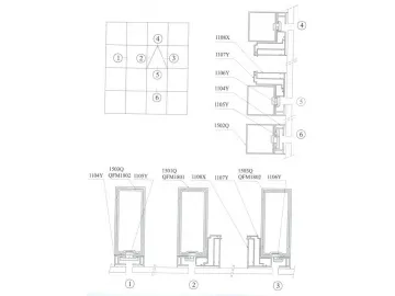 150、180 Series Hidden Frame Curtain Wall