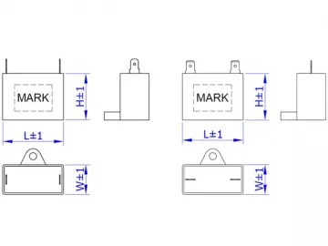 CBB61 AC Capacitor (with Quick Connect Terminals)