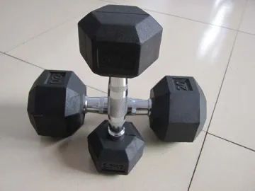 Fixed Rubber Coated Dumbbell