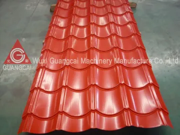 GWC28-207-828 Glazed Roof Tile Roll Forming Machine